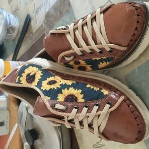 Women's leather Mexican style shoes 9/10
